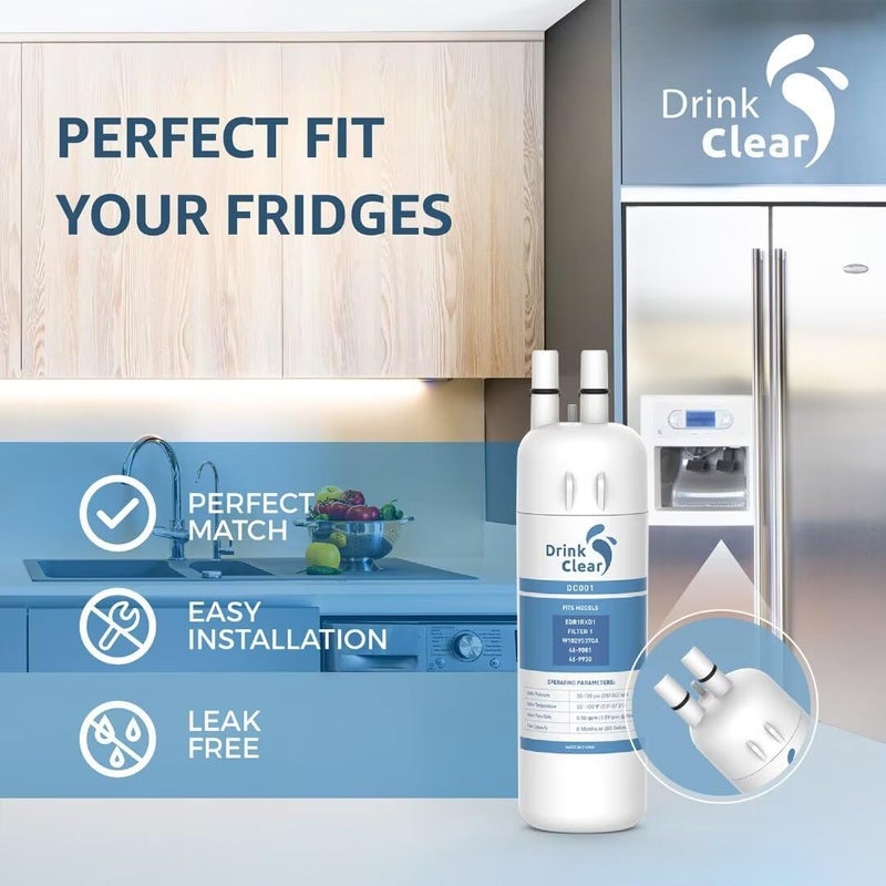 DRINKCLEAR Replacement for Whirlpool EDR1RXD1, P8RFWB2L, W10295370A, Compatible with Kenmore 9081, WHR1RXD1, P4RFKB2, 46-9081, 46-9930 Refrigerator Water, PACK of 3 - Image 4